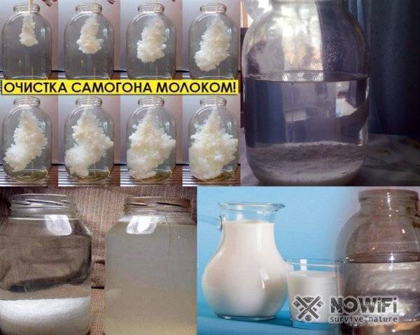 Очистка самогона молоком: польза и вред, пропорции, рецепт, видео | zaslonovgrad.ru