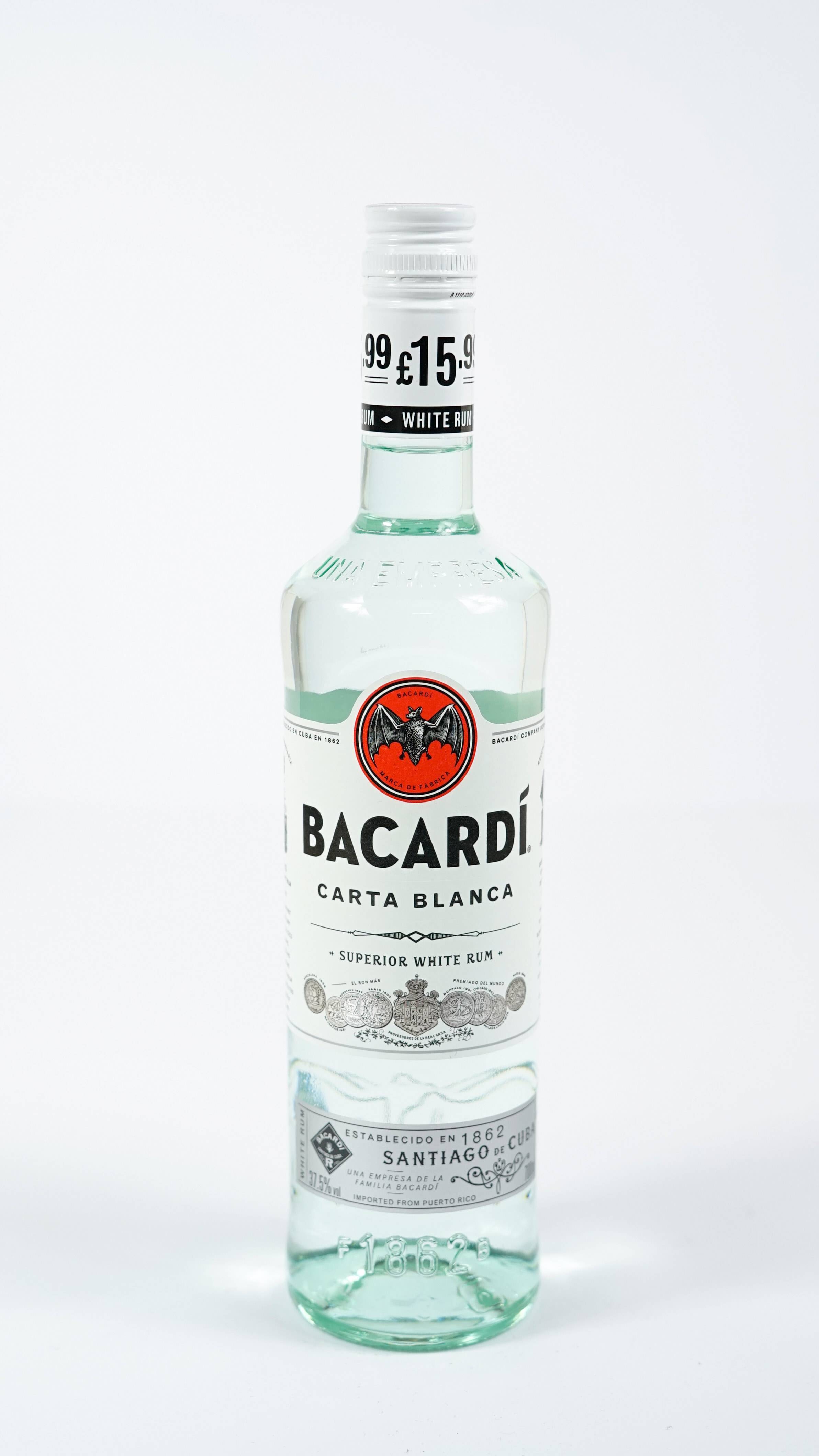 Bacardi карта бланка