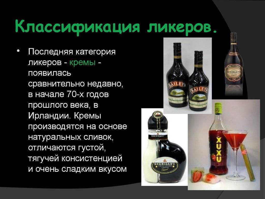 Разновидности алкогольных напитков