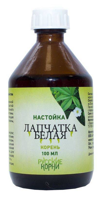 Настойка лапчатки белой: применение корня и инструкция как принимать