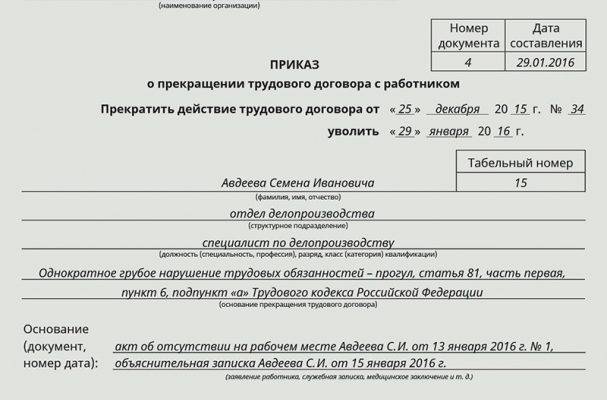 В связи увольнением работников. Увольнение работника по статье 81 ТК. Образец приказа на увольнение ст 81 ТК. Образец приказ об увольнении по 81 ст ТК РФ. Приказ на увольнение ст. 81 ТК РФ.