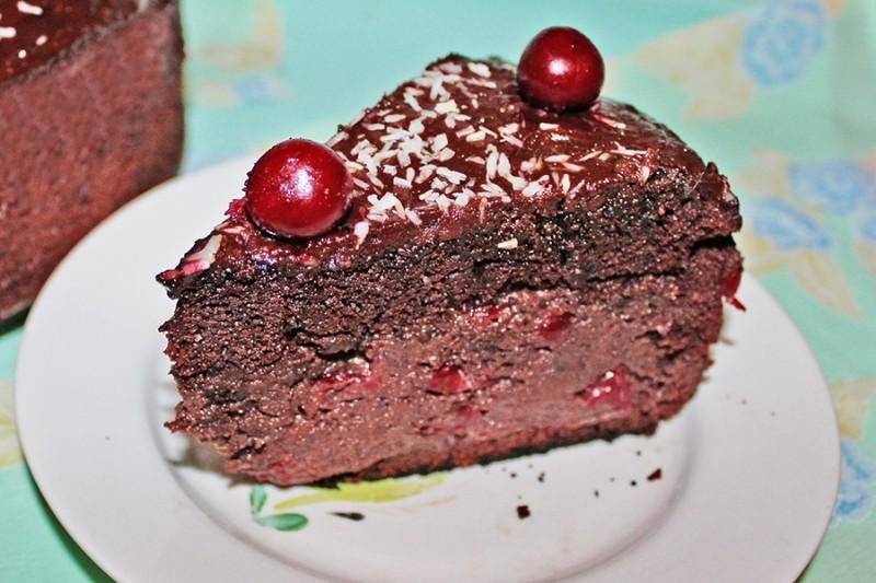 Торт "пьяная вишня в шоколаде" – кулинарный рецепт