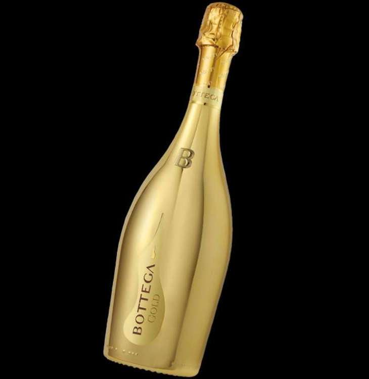 Золотое вино. Bottega Gold Prosecco. Bottega Rose Gold шампанское. Bottega, Gold Brut, Prosecco doc 0.75 л. Боттега Венета шампанское.