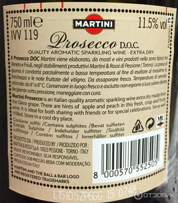 "мартини": калорийность, состав, польза и вред