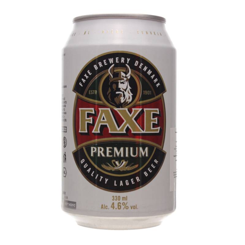 Пиво «faxe» premium, in can, 1 л — «факс» премиум, в жестяной банке, 1 литр