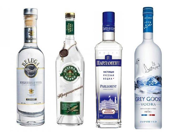 Классы водки в зависимости от качества спирта
