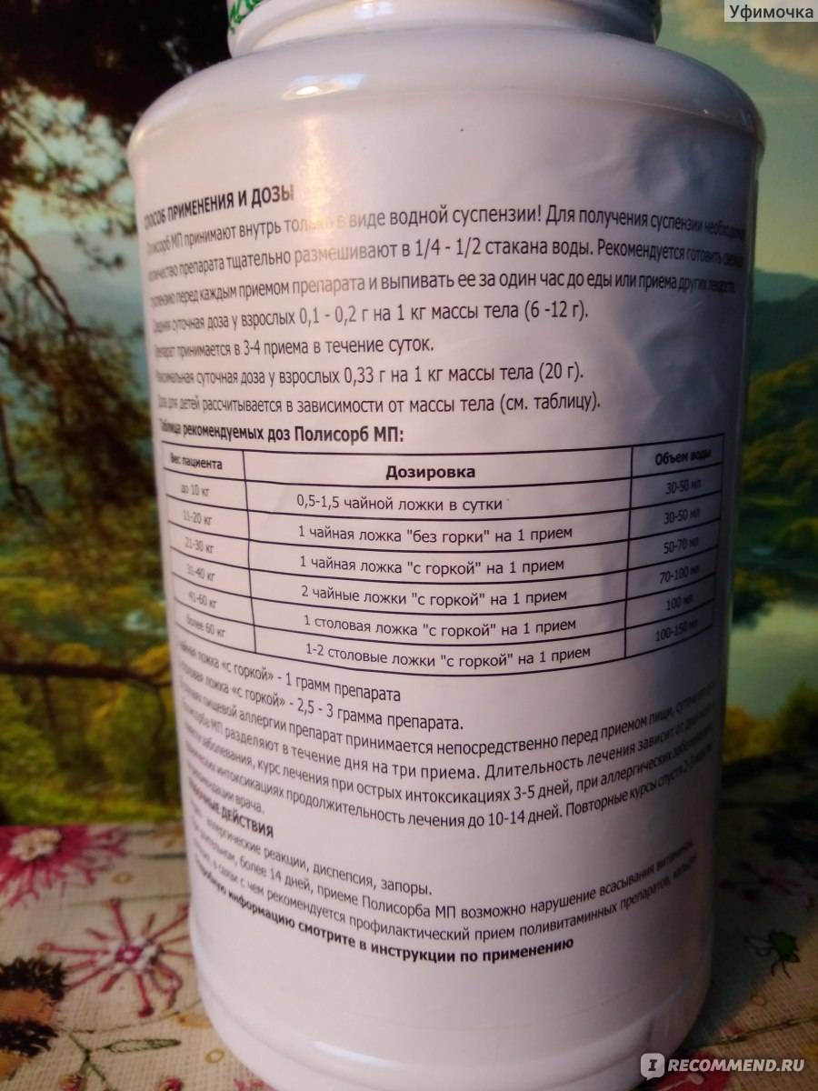 Полисорб инструкция по применению взрослым при похмелье