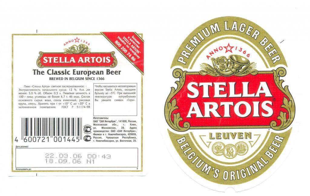 Особенности знаменитого пива stella artois
