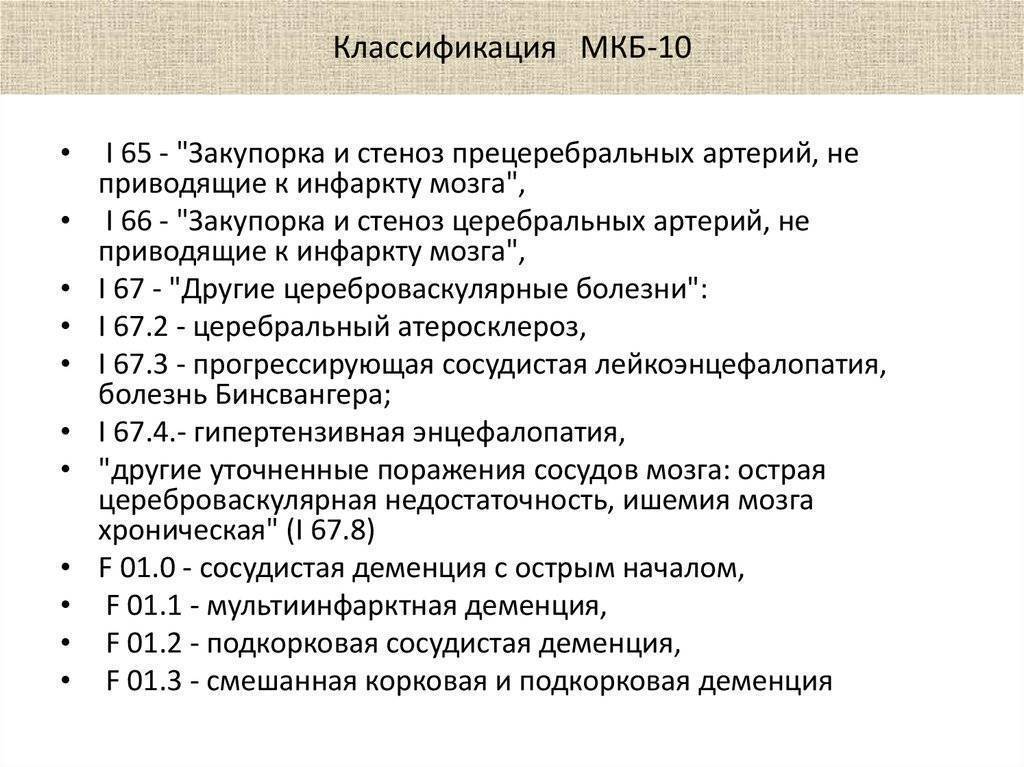 Состояние после операции код по мкб